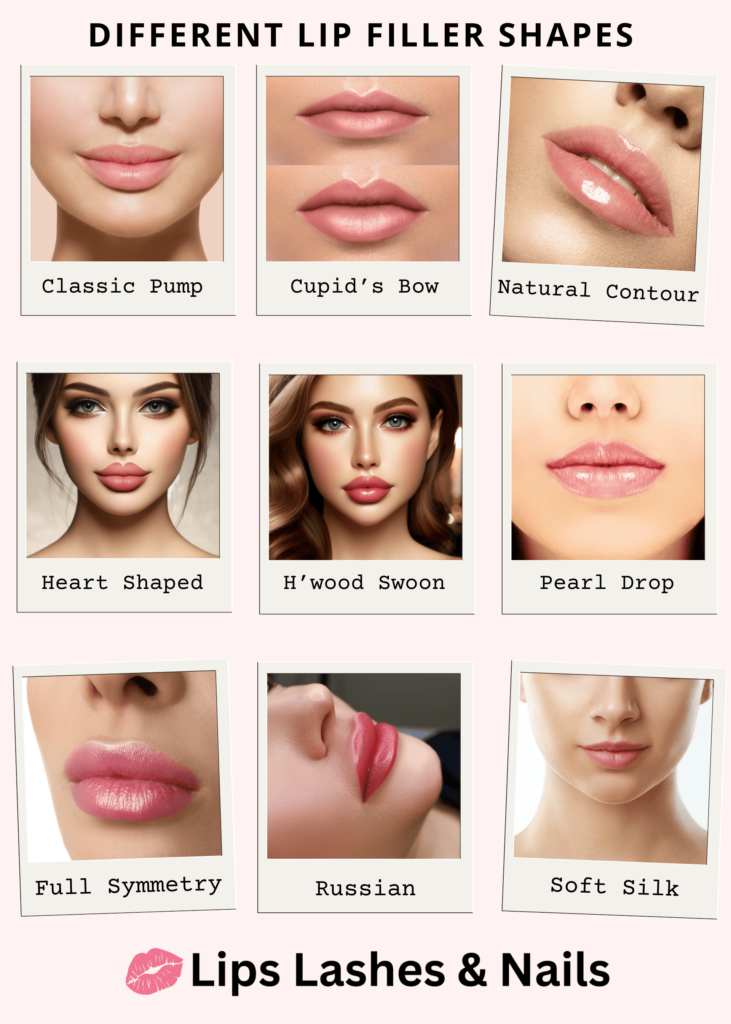9 Different Lip Filler Shapes