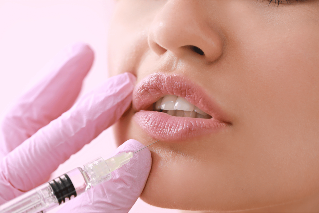 Best Lip Filler, a woman getting her first injections.