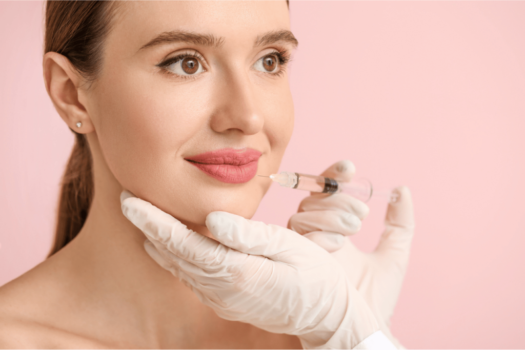 best lip filler smiling woman.